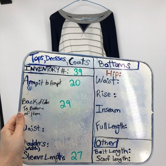 NWT - Silver Icing White Birch Stripped White & Blue Long Sleeve T shirt M - Picture 16 of 16